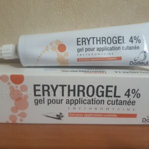 Erythrogel 4%, Ерітрогель 4% ,Ерітроміцин гель від акне Франція 15 г